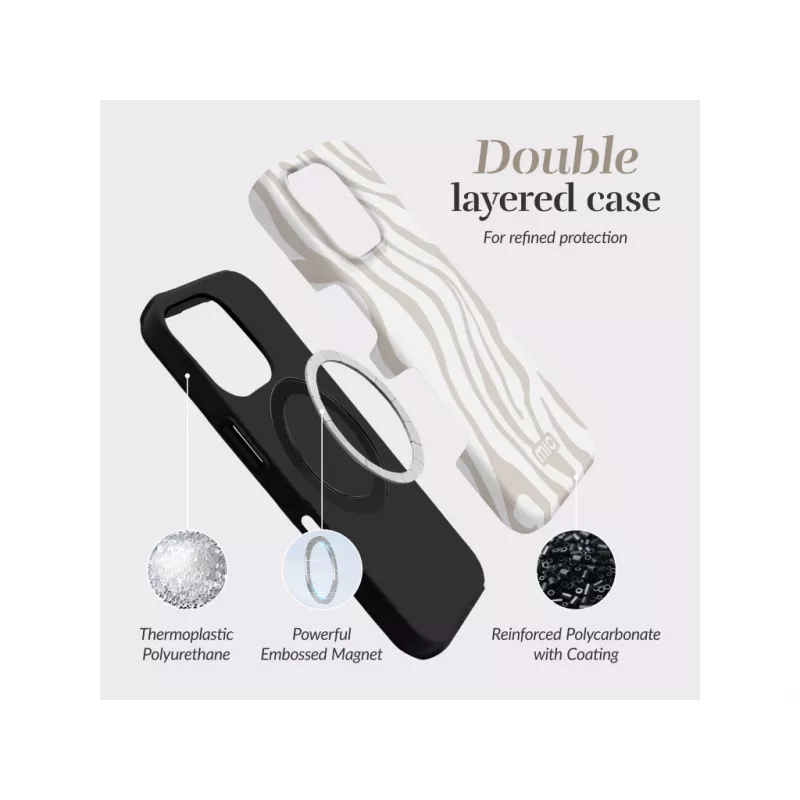 MIO Sandy Zebra Magsafe puzdro kompatibilné s iPhone 17 Pro Max