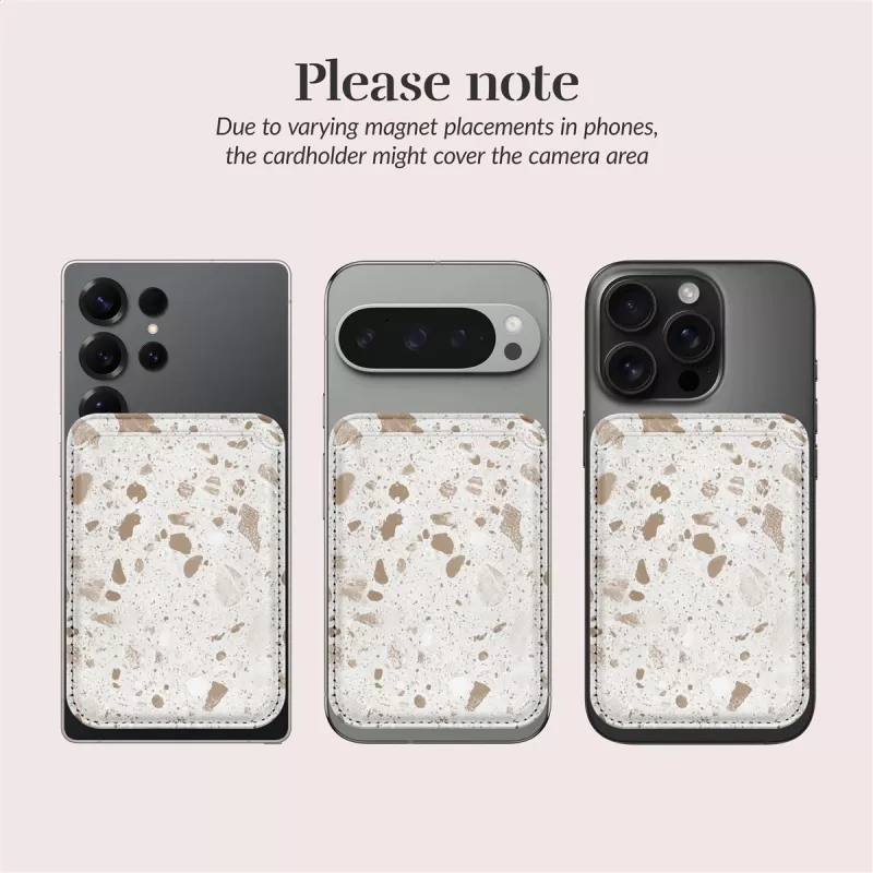 MIO Soft Terrazzo puzdro kompatibilné s MagSafe s držiakom na karty