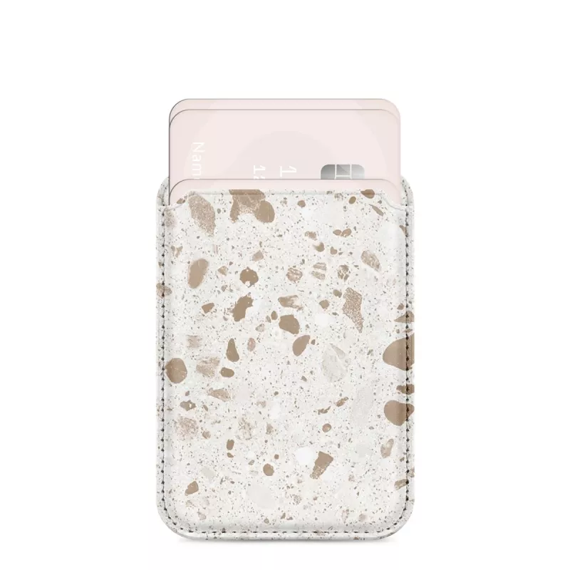 MIO Soft Terrazzo puzdro kompatibilné s MagSafe s držiakom na karty