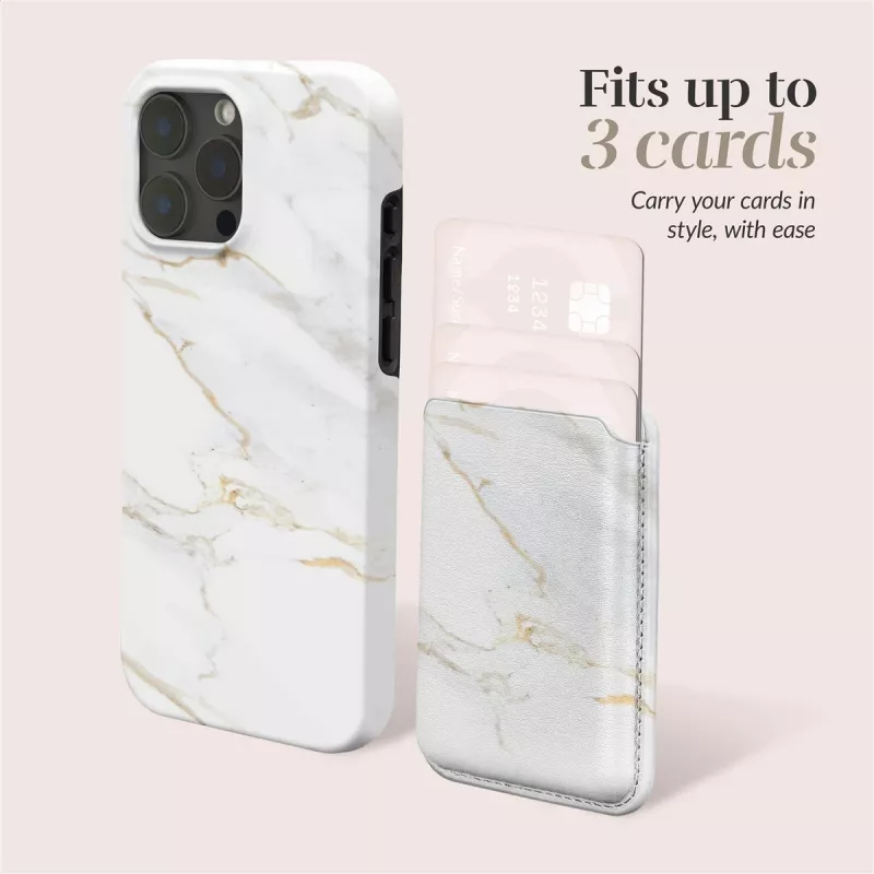MIO White Marble Magsafe puzdro kompatibilné s držiakom na karty