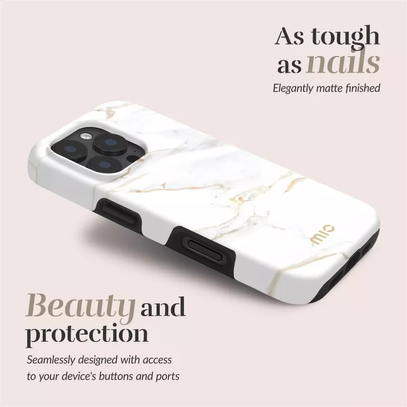 MIO White Marble Magsafe kompatibilné pre iPhone 17 Pro Max