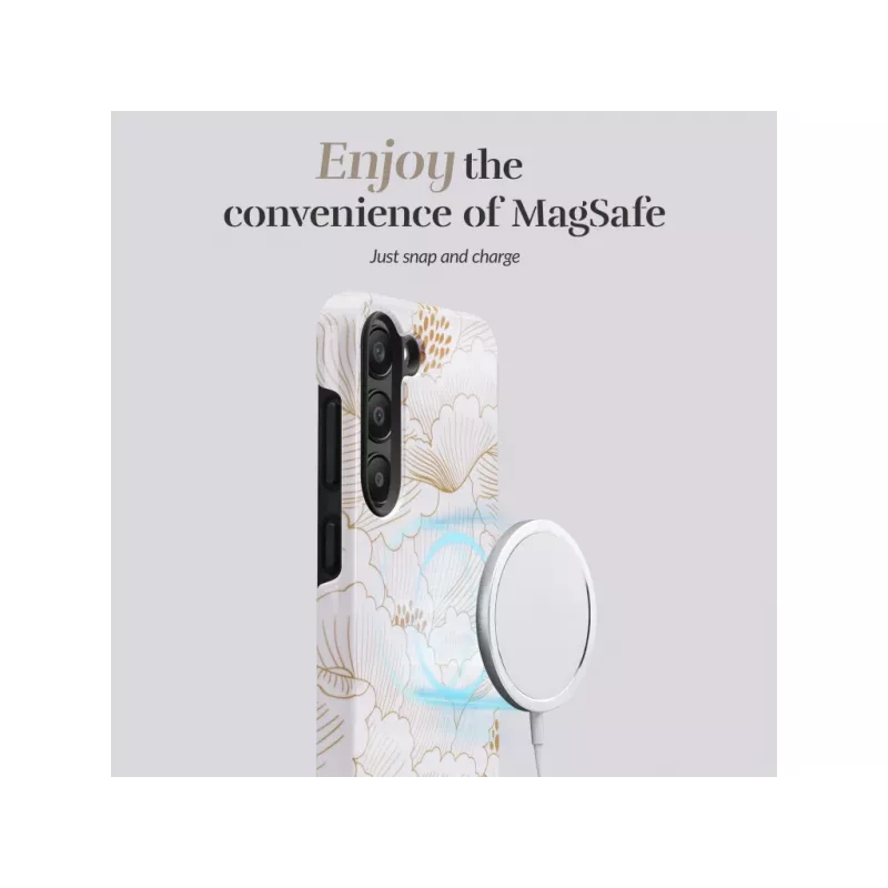 Mio White Roses Magsafe kompatibilné puzdro pre Samsung S25 Ultra 5G