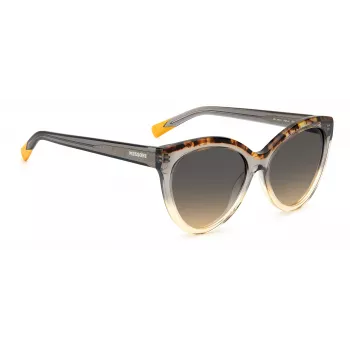 MISSONI dámske slnečné okuliare MIS0088SMQEF7 - hranatá acetátová obruba, UV400 ochrana, 57 mm sklá