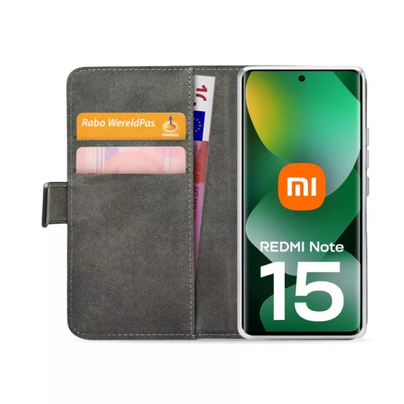 Mobilize Classic Gelly Wallet book case pre Xiaomi Redmi Note 15 5G, čierne