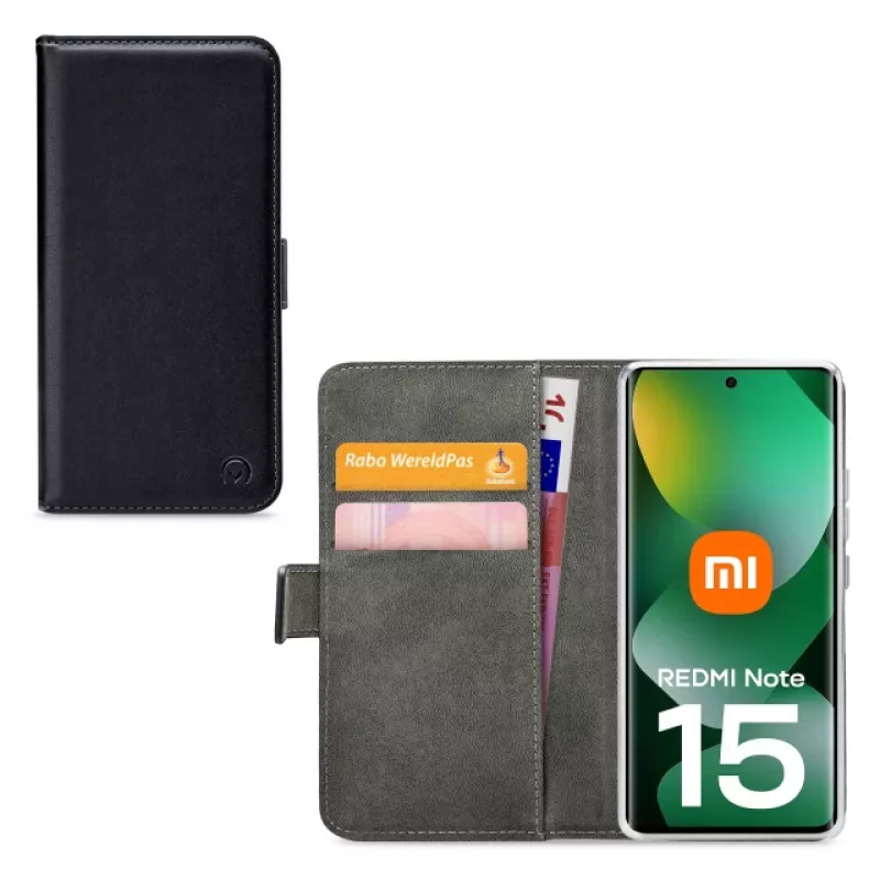 Mobilize Classic Gelly Wallet book case pre Xiaomi Redmi Note 15 5G, čierne