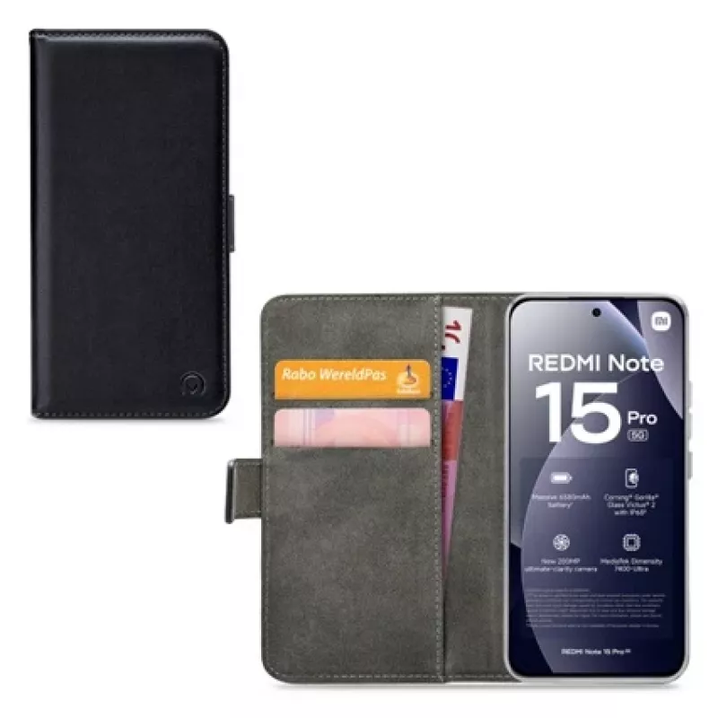 Mobilize Classic Gelly Wallet book case pre Xiaomi Redmi Note 15 Pro 5G, čierne