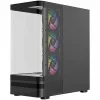MODECOM Volcano AQ100 ARGB Midi-Tower PC skriňa - čierna