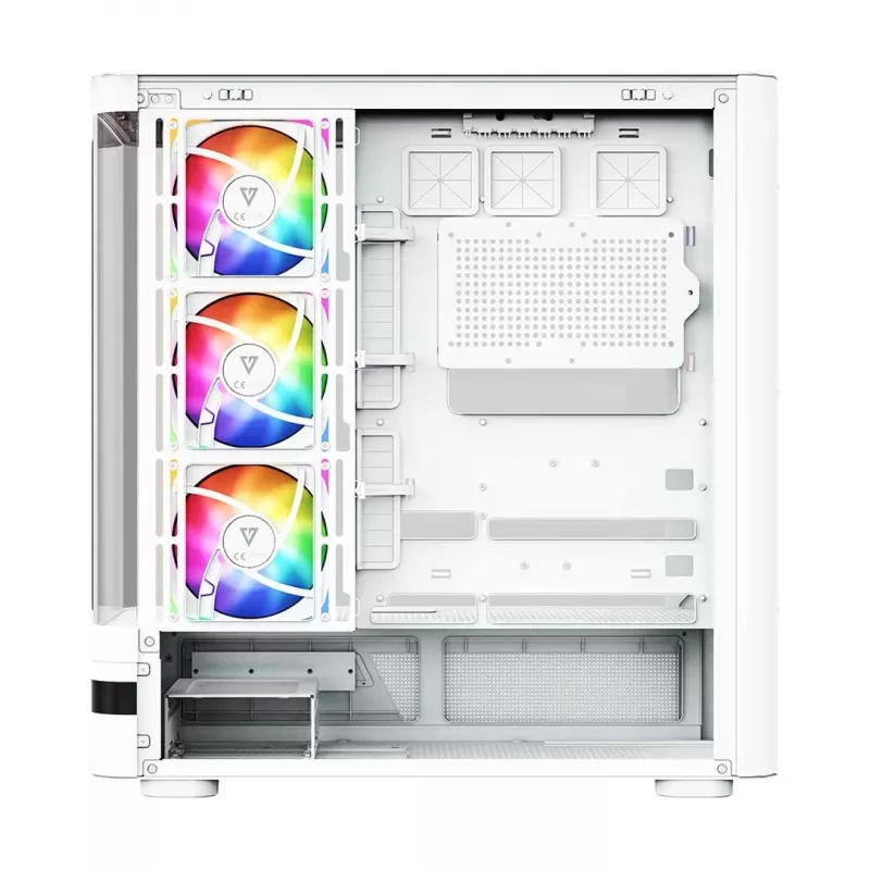 MODECOM Volcano AQ100 ARGB Midi-Tower biely