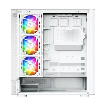 MODECOM Volcano AQ300 ARGB Mid Tower skriňa biela