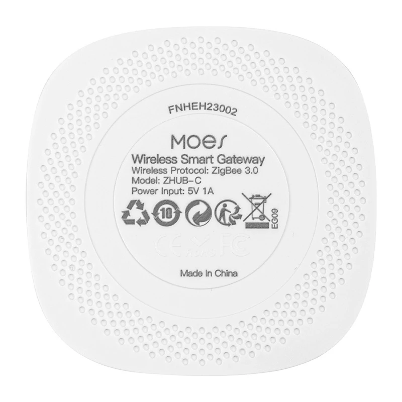 MOES ZHUB-C ZigBee 3.0 Ethernet/WiFi smart gateway hub pre zariadenia Tuya, funguje s Alexa & Google Home
