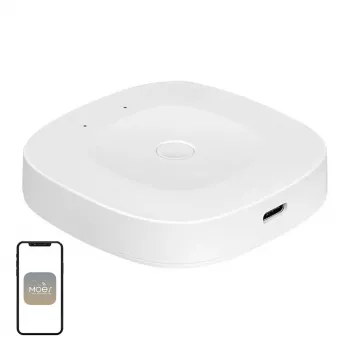 MOES ZHUB-C ZigBee 3.0 Ethernet/WiFi smart gateway hub pre zariadenia Tuya, funguje s Alexa & Google Home