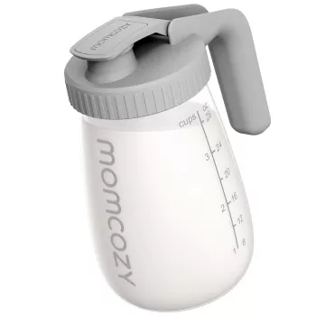 Momcozy GP01 sivá nádoba na uchovávanie materského mlieka 950 ml