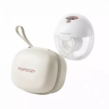 Momcozy M5 smart bezdrôtová elektrická odsávačka mlieka, hands-free, DoubleFit™, červená