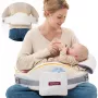 Momcozy NP006 CozyPro nastaviteľný dojčenský vankúš biely