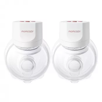 MOMCOZY S12 PRO+ nosičná odsávačka mlieka biela dvojbalenie