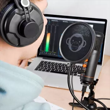 Monkey Banana MICO BK USB kondenzátorový mikrofón pre štúdio a podcasting