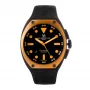 Montres de Luxe pánske automatické hodinky 09SA-BK-1002 48mm čierny ciferník kožený remienok