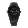 MONTRES DE LUXE Unisex Analog Quartz hodinky 09BK-3002 40mm Nerezové puzdro Čierny kožený remienok
