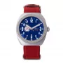 Montres de Luxe unisex quartz hodinky 42mm nerezové puzdro modrý ciferník kožený náramok 09MON-ALKZBLU