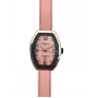 MONTRES DE LUXE dámske analógové quartzové hodinky 09EX-L/A8303 35mm puzdro z nehrdzavejúcej ocele čierny kožený remienok strieborný ciferník