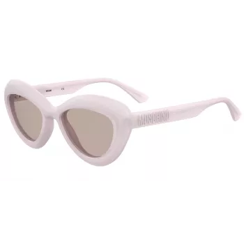 Moschino MOS163-S-35J dámske slnečné okuliare hranaté Havana hnedá