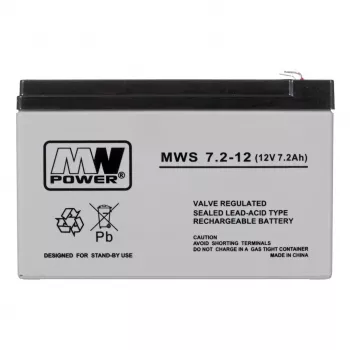 MPL Power Elektro MWS 7.2-12 UPS batéria olovená VRLA AGM 7.2Ah 12V