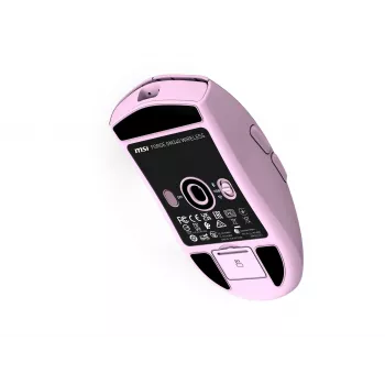 MSI FORGE GM340 W ľahká herná myš so senzorom PixArt PAW-3311, až do 12.000 DPI, Tri-Mode Wireless (2,4 GHz/Bluetooth/USB-C), fialová