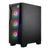 MSI MAG FORGE 130A Airflow ATX Mid-Tower herná skriňa - čierna, temperované sklo, 4x ARGB ventilátory