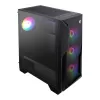 MSI MAG FORGE 130A Airflow ATX Mid-Tower herná skriňa - čierna, temperované sklo, 4x ARGB ventilátory