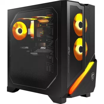 MSI MPG Infinite Z3 9NVPR7-883AT herný stolný počítač, AMD Ryzen 7 9700X, 32GB RAM, 1TB SSD, RTX 5070, Windows 11 Home, Čierny/Priehľadný