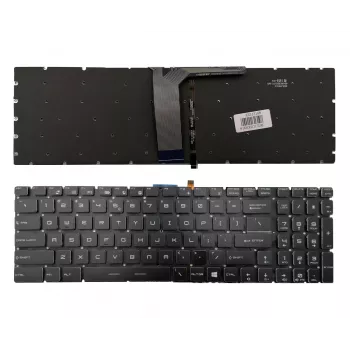MSI MS-16JB náhradná klávesnica pre notebook - US anglická QWERTY, podsvietená, čierna