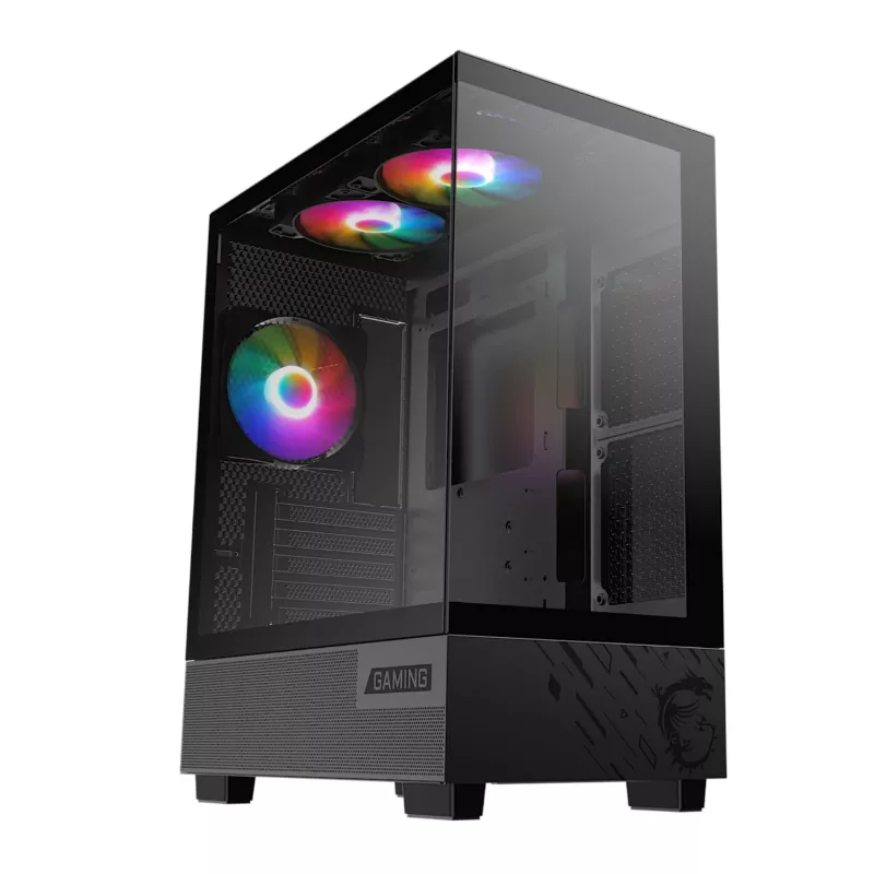 MSI PAG PANO M110A Micro-ATX herná skriňa – čierna