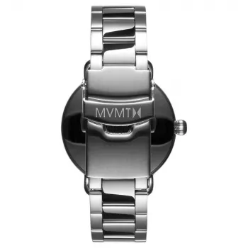 MVMT D-FR01-S 36mm švajčiarske quartzové hodinky biely ciferník čierny kožený remienok
