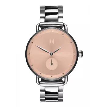 MVMT D-FR01-S 36mm švajčiarske quartzové hodinky biely ciferník čierny kožený remienok