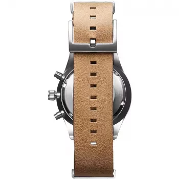 MVMT dámske hodinky D-MV01-WT (42mm) - biely ciferník, biely kožený remienok