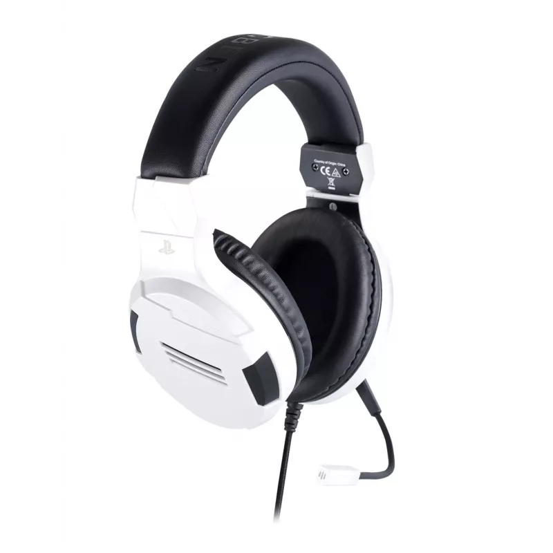 NACON PS4 Gaming headset V3 biely - káblové over-ear slúchadlá s mikrofónom pre PlayStation 4, PC, mobilné zariadenia
