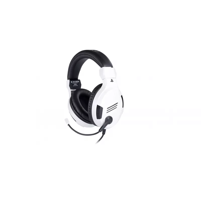 NACON PS4 Gaming headset V3 biely - káblové over-ear slúchadlá s mikrofónom pre PlayStation 4, PC, mobilné zariadenia