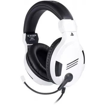 NACON PS4 Gaming headset V3 biely - káblové over-ear slúchadlá s mikrofónom pre PlayStation 4, PC, mobilné zariadenia
