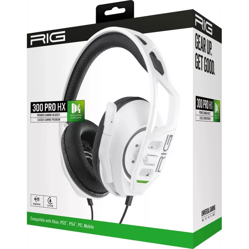 NACON RIG 300HX herný headset pre Xbox, biela