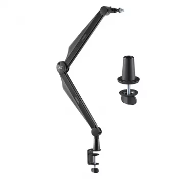 NanoRS univerzálny držiak mikrofónu s adaptérom so závitom 3/8 palca a 5/8 palca, nosnosť 1 kg, 360° otáčanie