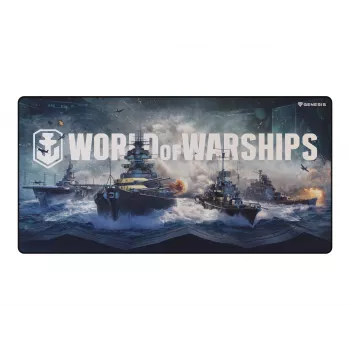 Natec Genesis Carbon 500 Maxi herná podložka pod myš World of Warships Armada - 900 x 450 mm