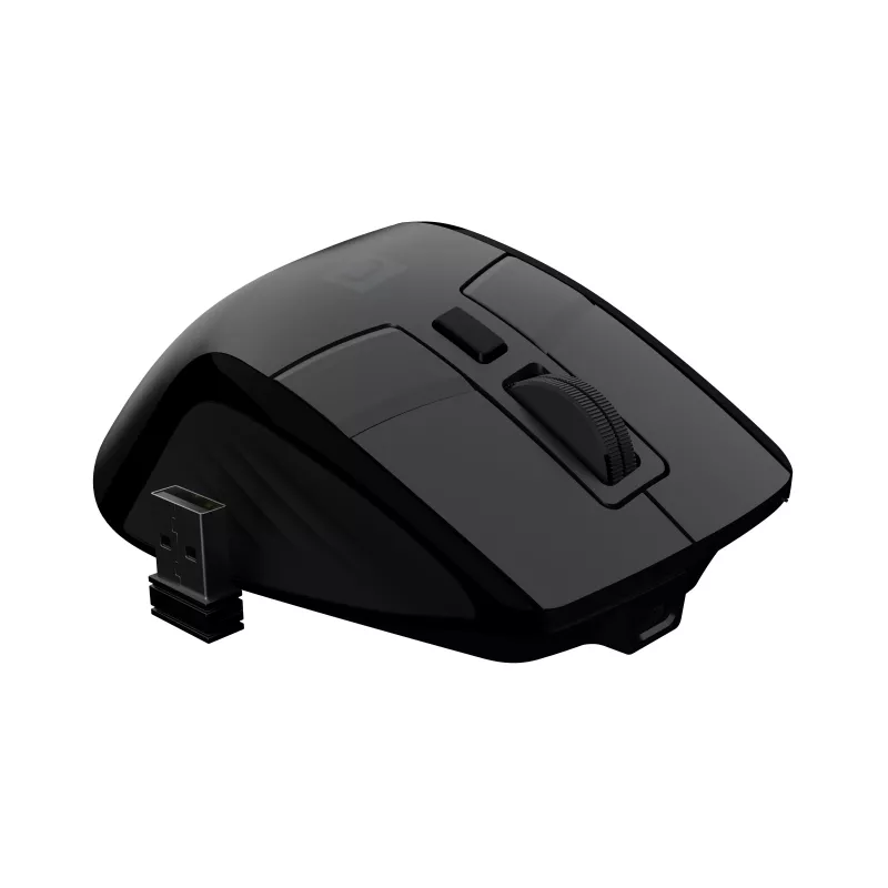 Natec Jaguar Pro bezdrôtová herná myš, 2,4 GHz + Bluetooth, 4000 DPI, čierna