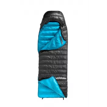 NATUREHIKE CW400 páperový spacák kačacie páperie veľkosť M čierna NH18C400-D