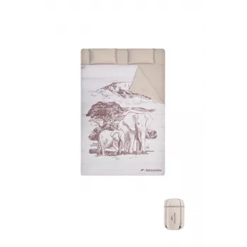 NATUREHIKE Dvojitý spací vak M250 NH21MSD06 sivý
