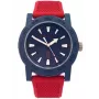 Nautica Atlantic pánske quartz analógové hodinky NAPATF204 modrý ciferník modrý silikónový remienok 42,5 mm