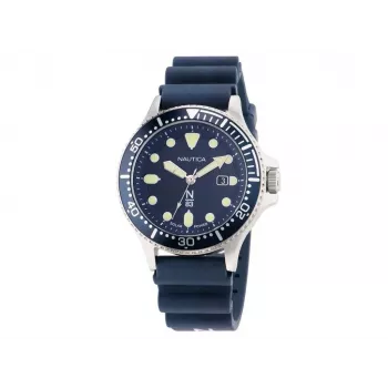Nautica Coral Bay pánske potápačské hodinky NAPCBS304 43mm modrý silikónový remienok