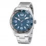 Nautica pánske quartz analógové hodinky NAPFWS307 44mm modrý ciferník modrý silikónový remienok