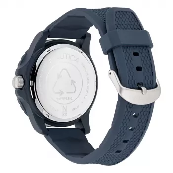 Nautica pánske quartz chronograph hodinky NAPFWS302 45 mm modrý ciferník silikónový náramok