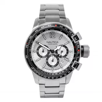 Nautica pánske hodinky NAPBFCF04 46mm modrý silikón chronograph