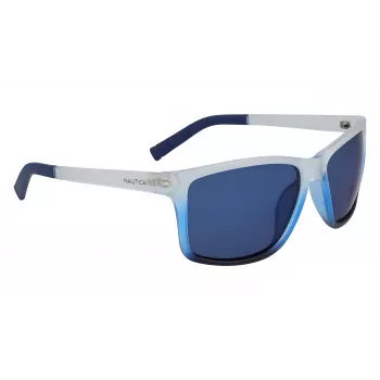 NAUTICA N3644SP-471 pánske polarizované obdĺžnikové slnečné okuliare matná čierna/sivá 62mm